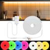 Stepless Dimming Neon Light Led Strip 1M 2M 3M 4M 5M Led Strip Light Touch Switch Control Led Backlight Cabinet Kitchen Lamp 220v To 12v EU Plug