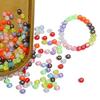 Handmade Bracelet Beads 4*7 Acrylic Letter Beads Handmade Diy Homemade Transparent Letter Flat Beads Beading Necklace Keychain Jewelry Accessories