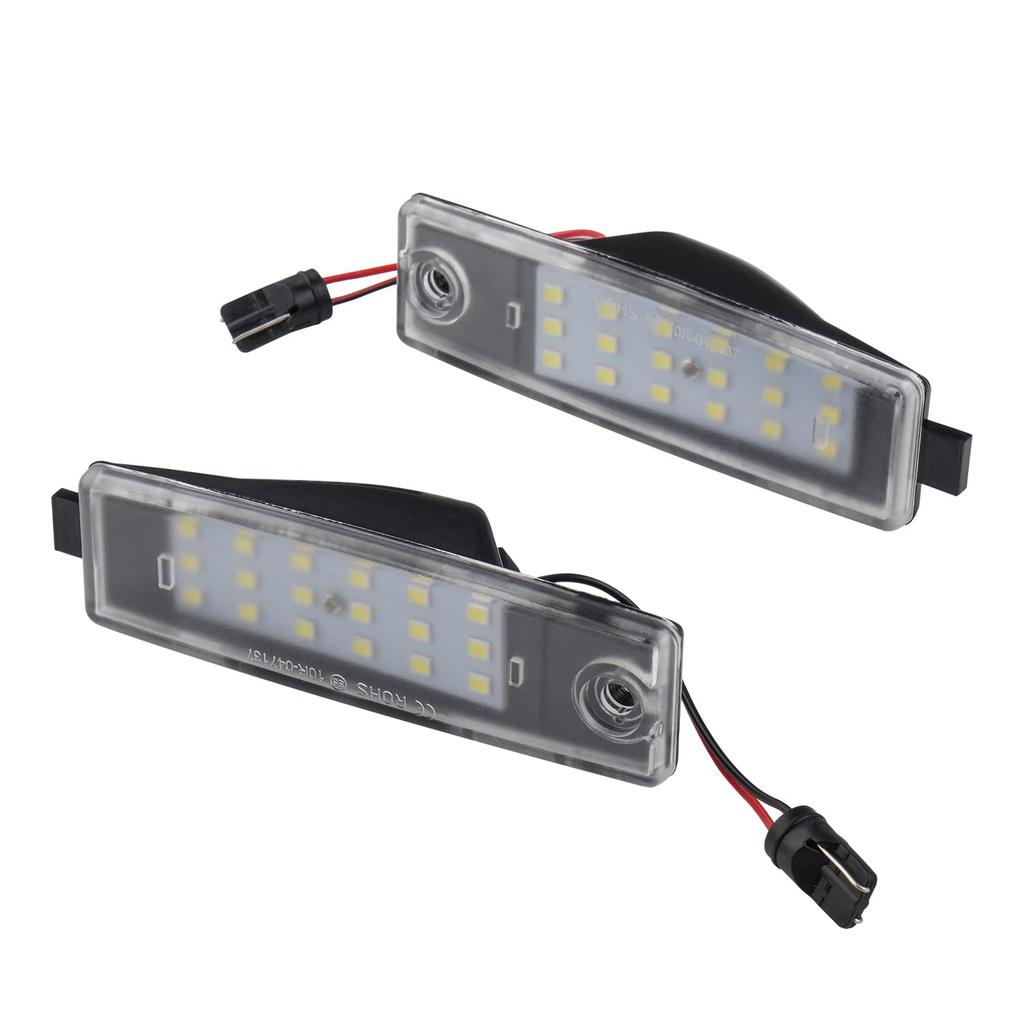 Virauto LED License Plate Light for Toyota Hiace 200 Series Compatible with All High Easy T10 License Plate Pure White 18 SMD 2835 Brighter Than