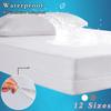 Plastic Mattress Protector Zippered Queen, Waterproof Vinyl Mattress Cover, Heavy Duty Noiseless Mattress Encasement