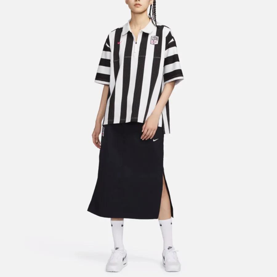 Nike Women'ss Woven High Waist Skirt Black (Unisex) Casual Long Skirts FQ0702 010