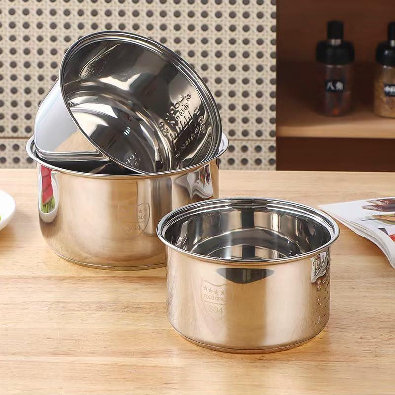 Stainless Steel Rice Cooker Inner Container Non Stick Cooking Pot Replacement Accessories Kitchen Food Rice Cooker Liner