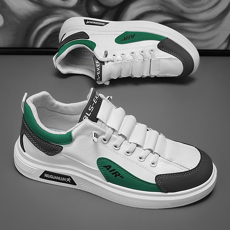 Цветовая гамма, уличная повседневная обувь для скейтборда, модная низкая шнуровка, трендовая обувь, корейская версия, молодежная, для путешествий, плоская, мужская обувь