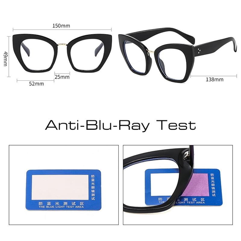 SO & EI ретро большие женские очки в оправе «кошачий глаз», модная прозрачная мужская оправа для очков с защитой от Blu-Ray, весенняя оптическая леопардовая оправа для очков