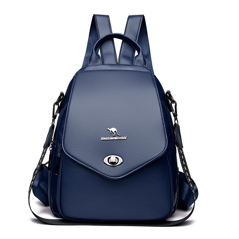 Женский рюкзак из мягкой кожи, дорожная сумка из искусственной кожи