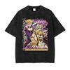 Горячая Аниме JoJo's Bizarre Adventure Кира Йошикаге Джорно Джованна Крутой Принт Футболка Унисекс Стираный Хлопок Футболки Харадзюку Футболка