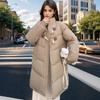 Воротник-стойка, средняя и длинная одежда, новое свободное женское зимнее модное универсальное пальто с хлопковой подкладкой