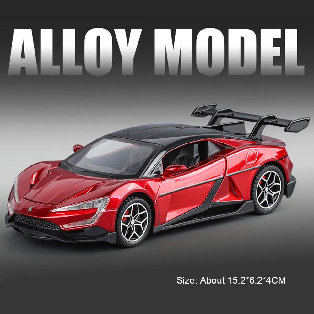 ABAE1 1:32 SU7 Ultra BYD Yangwang U9 Alloy Sportscar Model Diecast Toy Rear Wheel Pull Back with Sound Light Vehice Collecting Hobbies