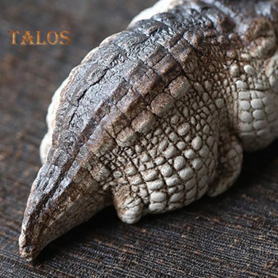 Чай с фиолетовым песком и крокодилом, домашнее животное, украшение ручной работы для домашнего офиса, чайного стола, чай кунг-фу, анимированная фигурка, статуя, орнамент, подарок для любителя чая