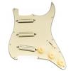 SSS Strat Pickguard for Alnico 5 Humbucker Strat Electric Cream Pro-SE ST-DPHA Pre-wired Single-Size Guitar, 3-Piece