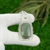Sterling Silver Radiant Polychrome Jasper Stone Bezel Daughter Pendant Jewelry