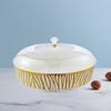 Serving Tray Cake Plate Dish Holder Decorative Display with Lid Snack Platter for Food Cookie Pastry