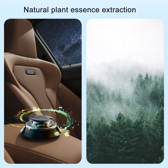 Автомобильный освежитель воздуха на солнечной энергии, автоматический вращающийся долговечный ароматизатор для очистки воздуха, автоматический ароматерапевтический диффузор, орнамент, аксессуары для салона автомобиля