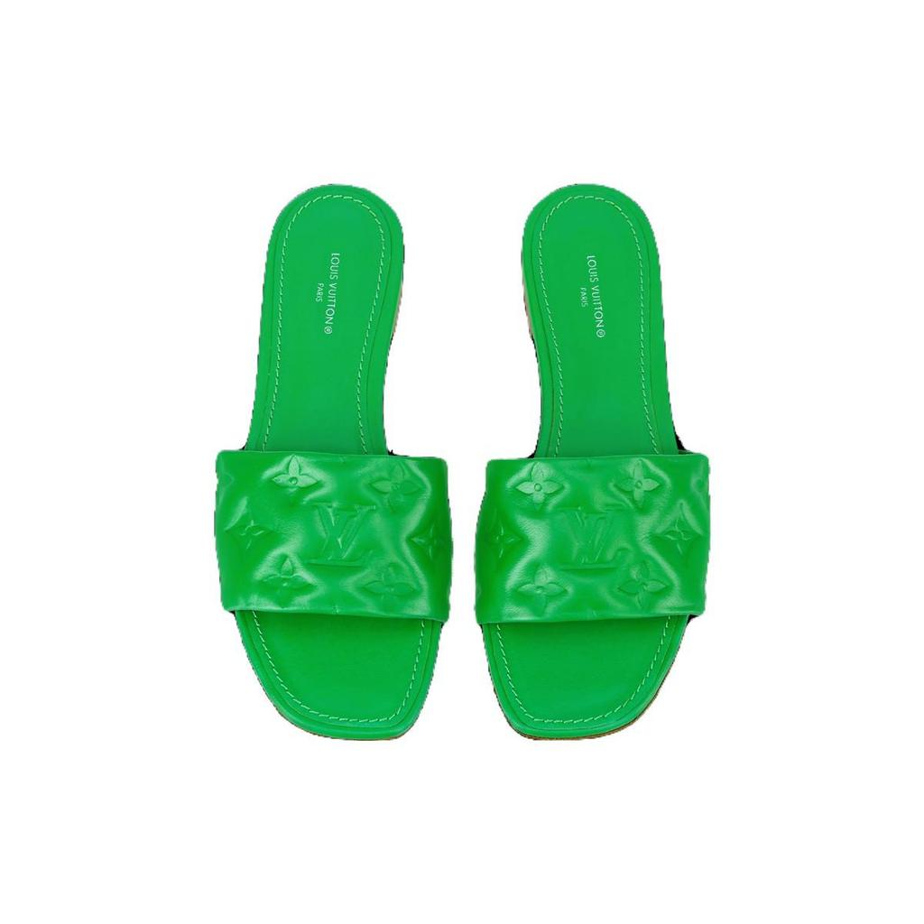 Louis Vuitton Шлепанцы Revival Slide Женские Зеленые 1A9P5G