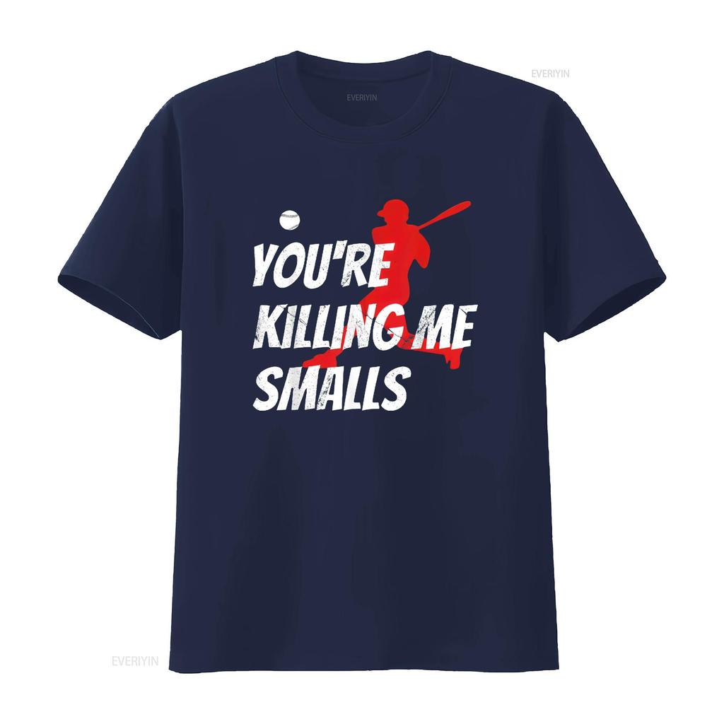 Baseball T Shirt You re Killin Me Smalls Funny Kids Youth Boy vintage Washed Casual Stylish homme Slightly Versatile Unisex