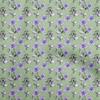 Georgette Viscose Green Fabric Floral Sewing Material Print Fabric By The Yard 42 Inch