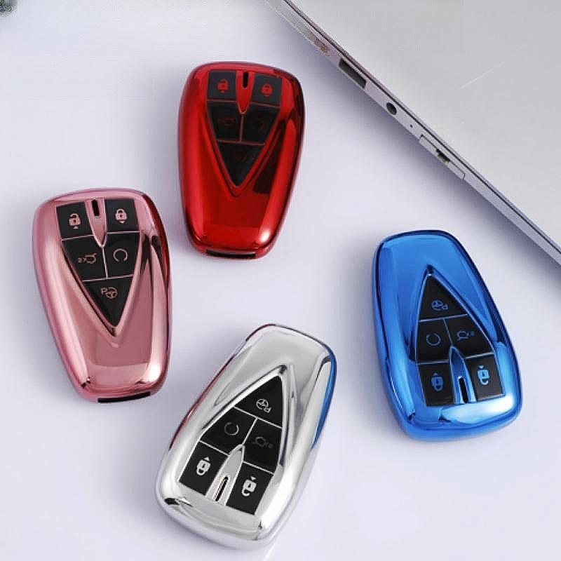 Чехол для дистанционного ключа из ТПУ с 5 кнопками для Changan CS35 Plus CS55 Plus CS75 Plus 2019 2020, защитный чехол для ключей, держатель для сумки