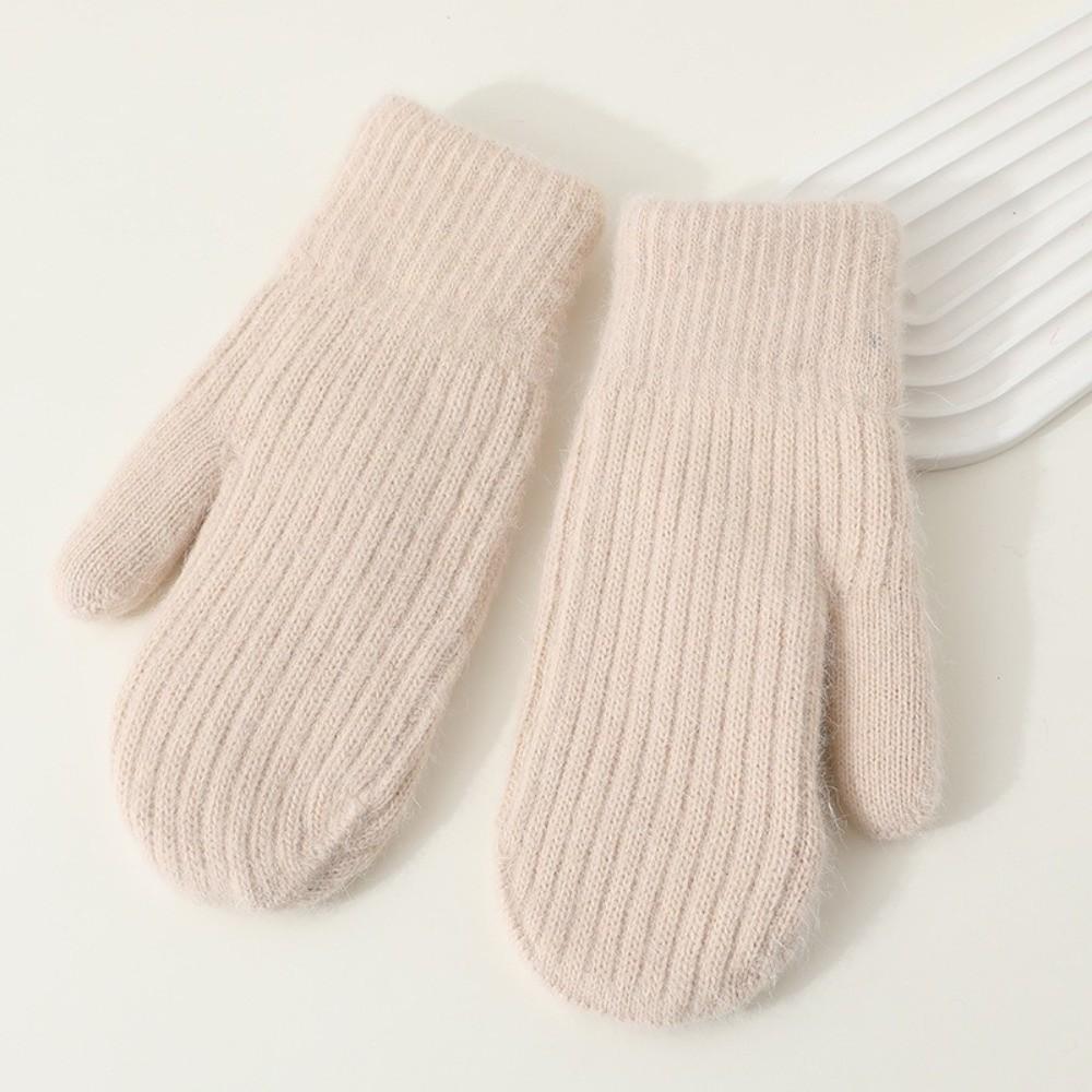 Ветрозащитные плюшевые варежки Утолщенные перчатки с полными пальцами Новые теплые перчатки Зима