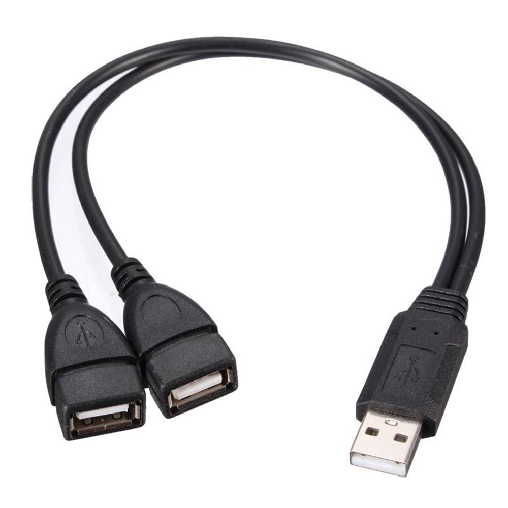 Practical Computer Supplies Connector USB 2.0 Hub Y Splitter Male To Dual Female Cable Adapter