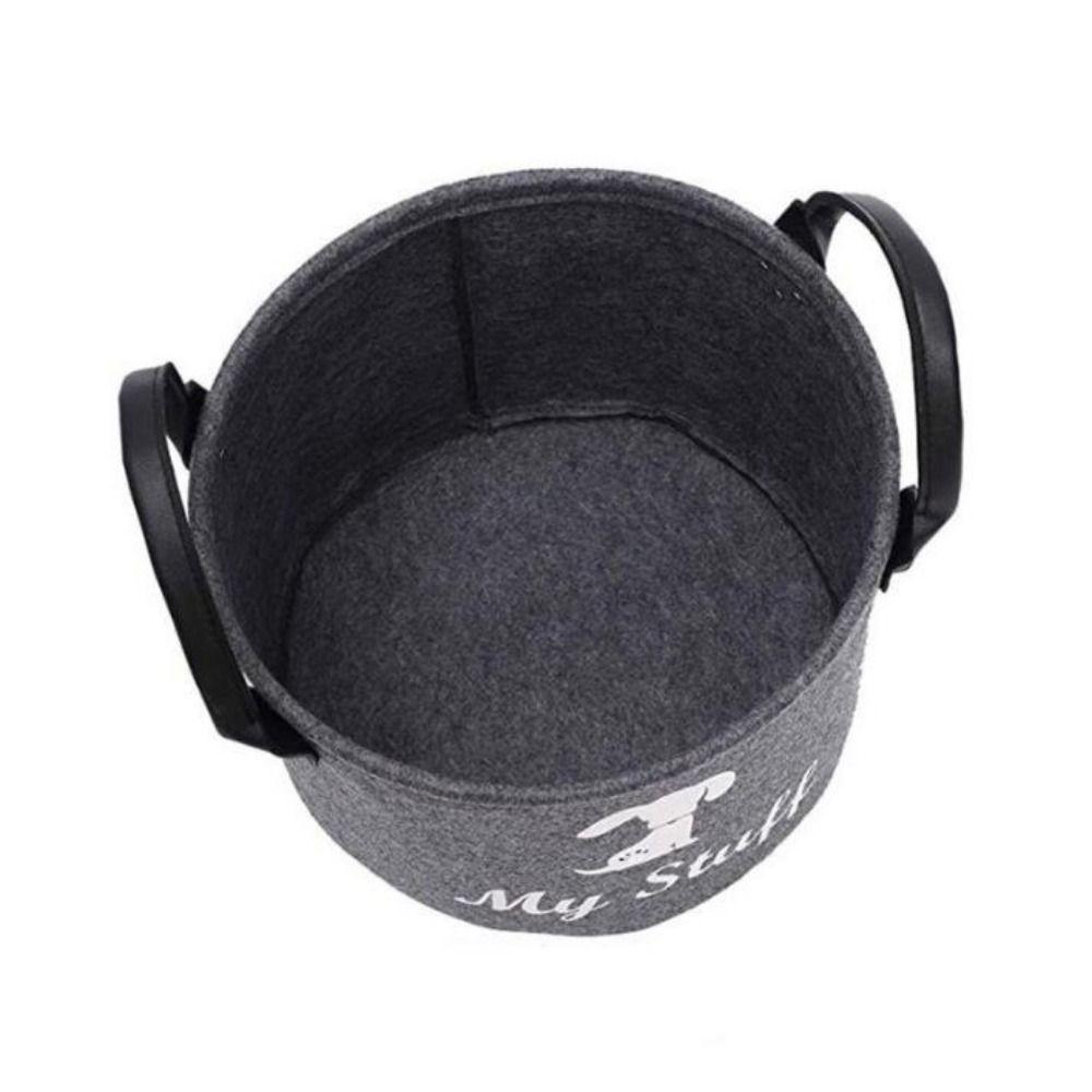 Large Capacity Pet Toy Storage Basket Foldable Dog Sundries Baskets Dog Toy Organizer  Storing Toys