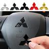Наклейка-чехол на логотип руля автомобиля Для Mitsubishi Outlander Lancer ASX Eclipse L200 Pajero Delica EVO Attrage Детали интерьера