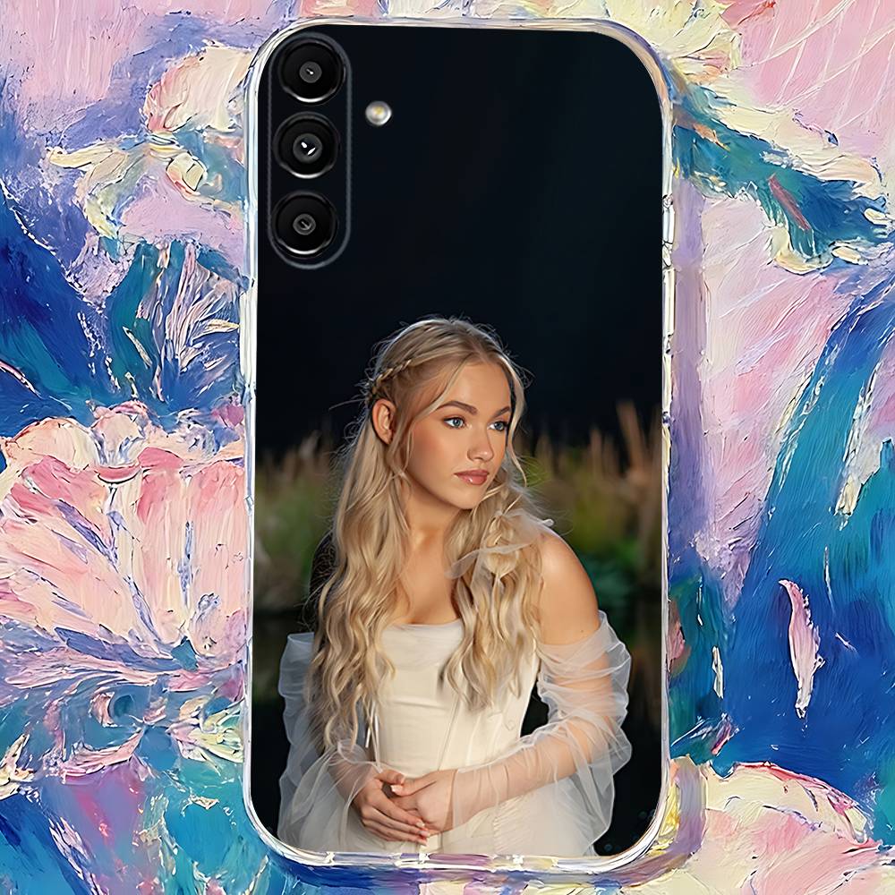 F-Freya Skye Singer Transparent TPU Case for Samsung S21,S24,S30,S23,S25,S22,S20,S10,5G,FE,PIus,Lite,Ultra