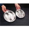Stackable Divided Food Steamer Tray Round Steaming Plate Stainless Steel Steaming Basket  Vegetable