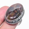 Natural Seam Agate Gemstone 925 Sterling Silver Jewelry Ring Size 8 K9l20