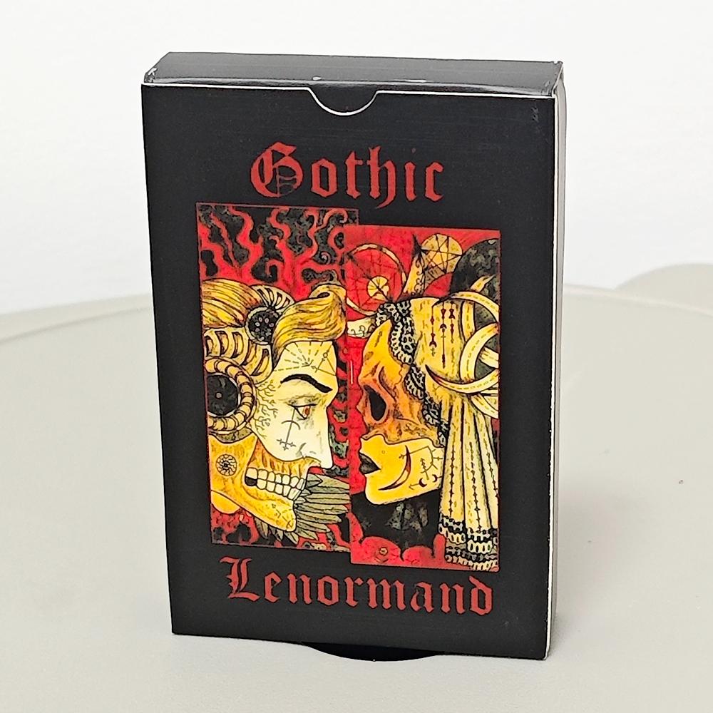 9*6cm Dark Gothic Lenormand Deck 36 Pcs Lenormand Cards Combine Romance and Dark Elements