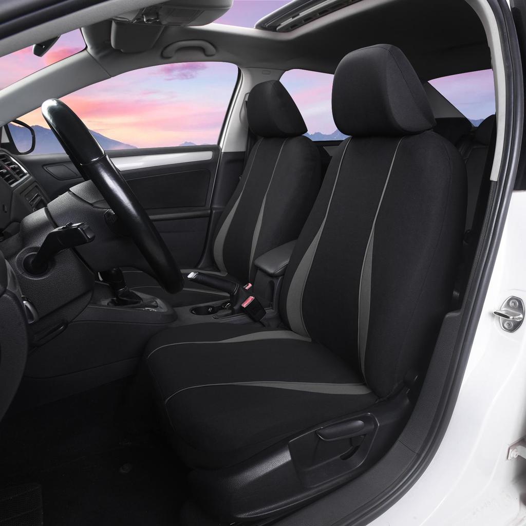 2 шт. классические чехлы на автомобильные сиденья, чехлы на передние автомобильные сиденья, универсальные, подходят для большинства автомобилей/внедорожников