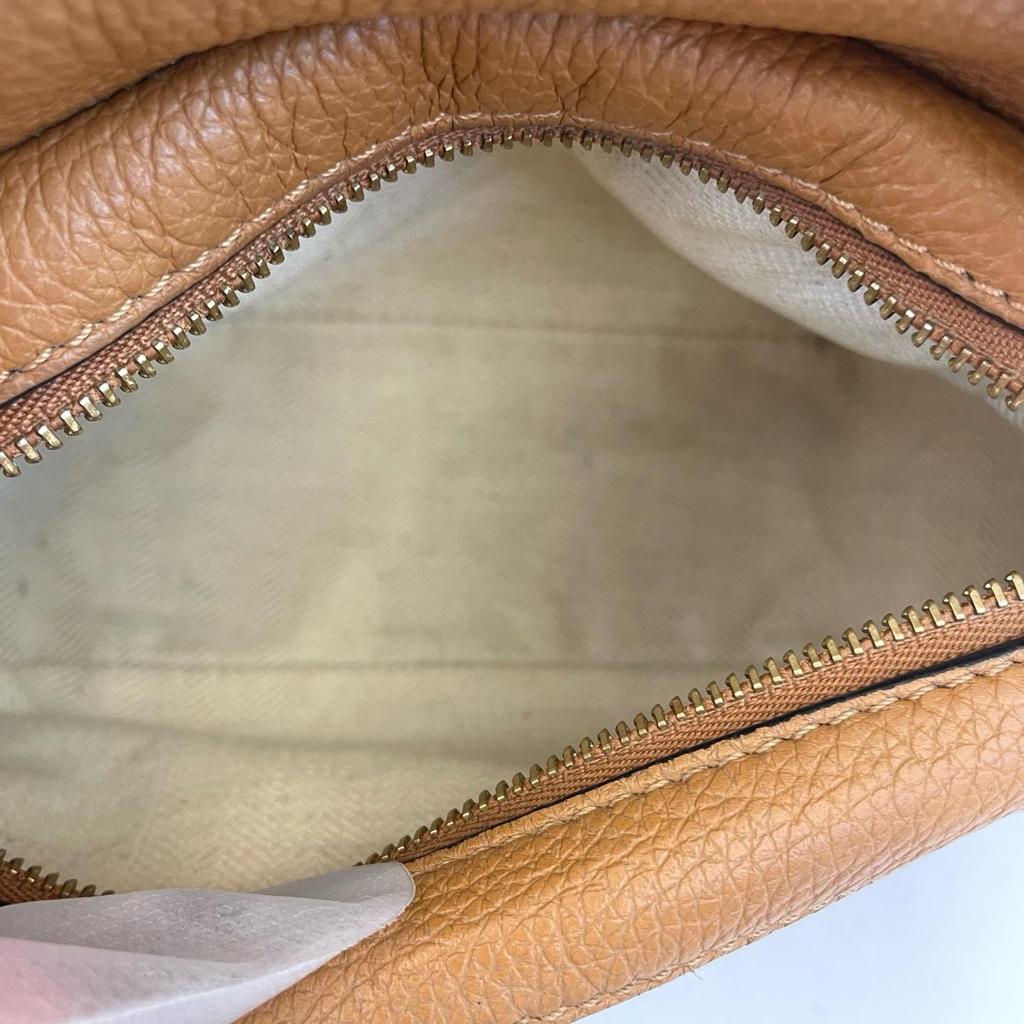 [Pre-Owned] Puzzle Mini Brown Leather Geometric Shoulder Bag With Gold Hardware And Detachable Strap - Excellent #13HR7RF