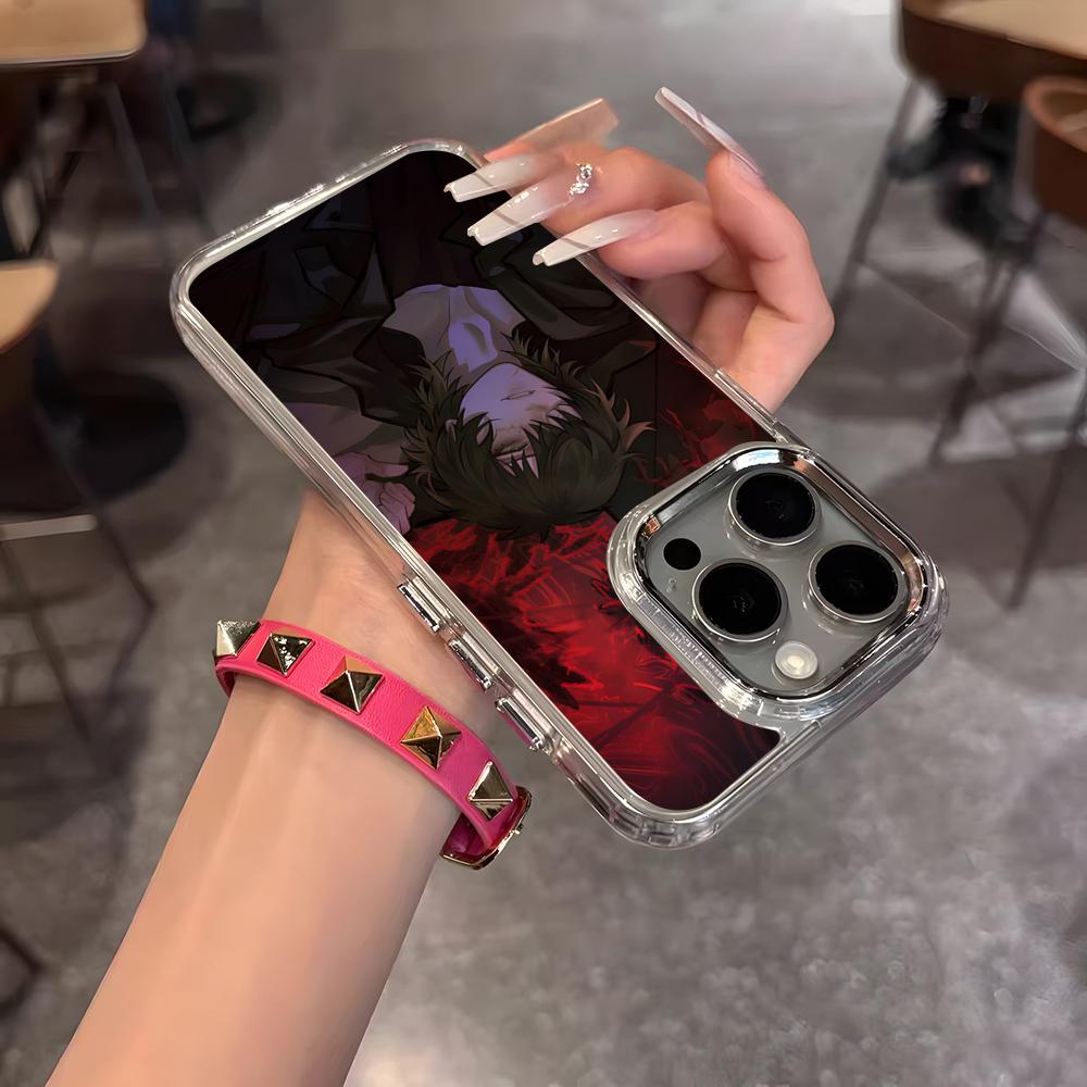 Аниме чехол для телефона Slow Damage для IPhone 17 Air 16 15 14 13 12 11 Pro Pro Max Plus Прозрачный мягкий чехол