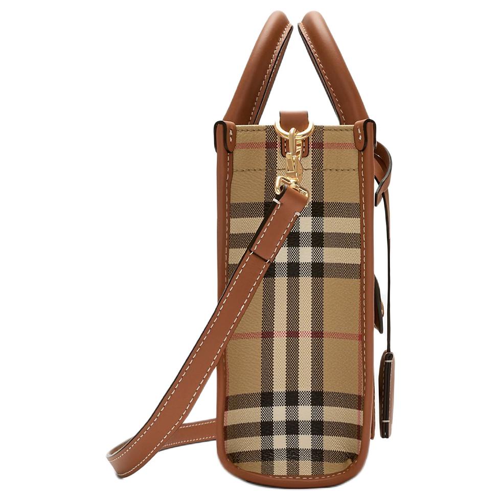 Burberry Freya Detachable Adjustable Shoulder Strap Tote Bag Women tote bags Classic-Beige Heather-Brown 80975661