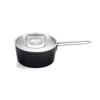 Fissler One Hand Pot 18 см Адамантовая кастрюля с крышкой из нержавеющей стали, совместимая с газовым покрытием, сделано в Германии, черное антипригарное покрытие Japanese Fire/IH