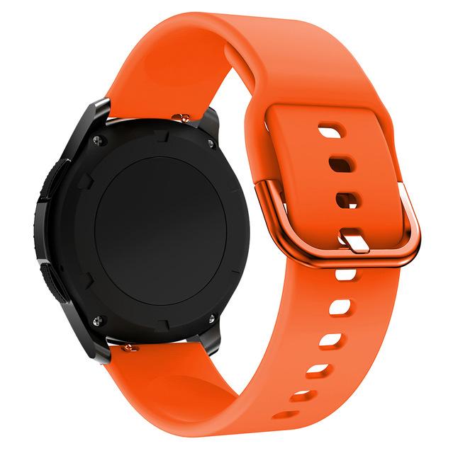 Силиконовый ремешок для Samsung Active 2/Amazfit Bip/Huawei Watch 3/GT2 Спортивный мягкий браслет для 20-мм ремешка Galaxy Watch 4
