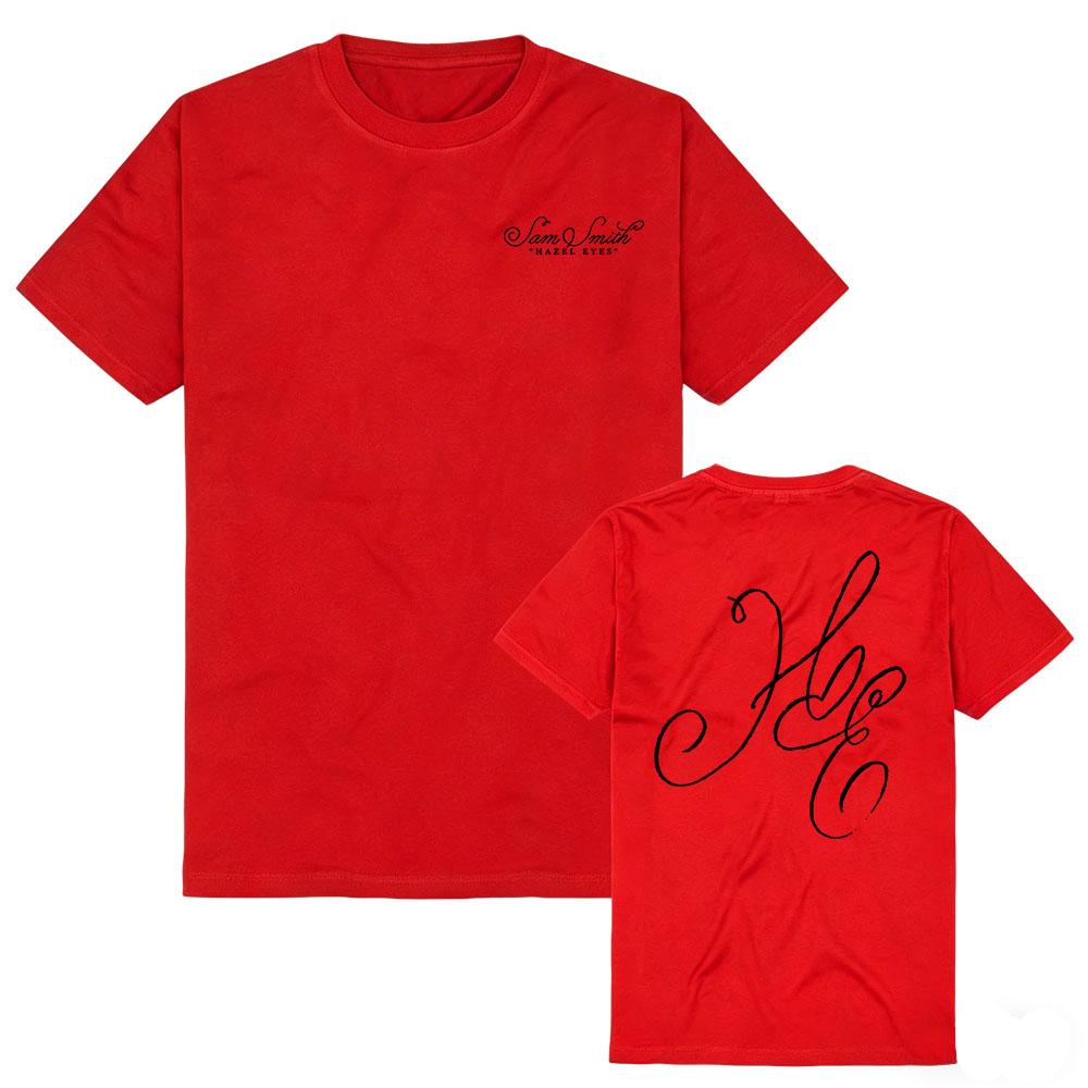 Hazel Eyes Album Graphic Tees Sam Smith Graphic Tops Cotton Short Sleeve O-neck Tshirts Streetwear Unisex Tee