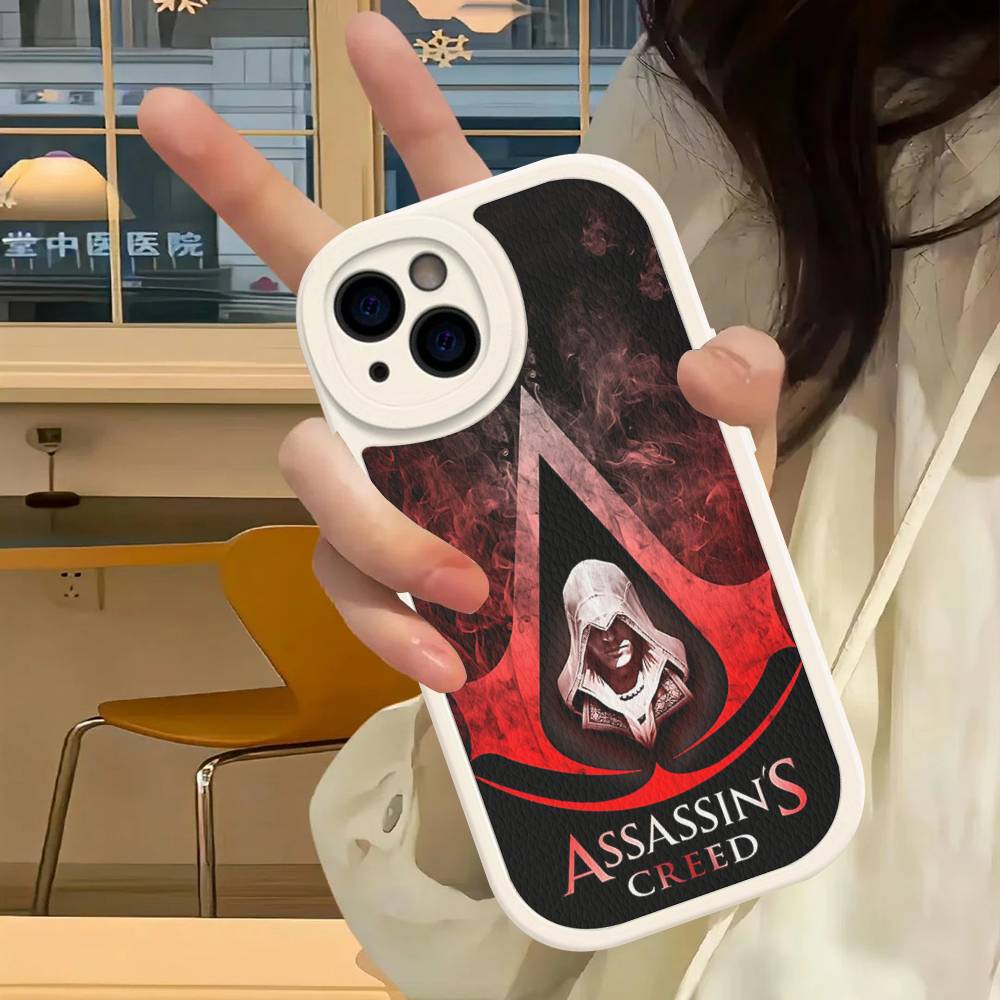 Чехол для игрового телефона A-Assassin S -Creed для iPhone 16 15 14 13 12 11 Pro Max Plus Кожаная обложка