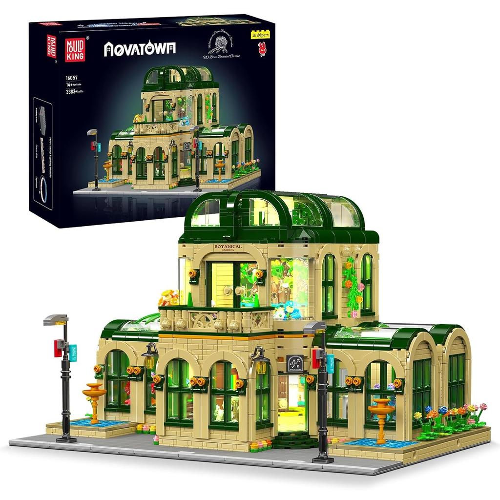 MOULD KING 16057 Streetview Building Block The MOC Dome Bontanical Garden Model Assebly Brick Toys Set Kids Christmas Gift