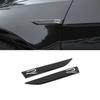 2Pcs/lot 20cm X 2.9cm ABS R Badge Sticker Car Side Blade Sports Wing Fender Emblem Accessories For Golf Polo Tiguan Rline R-Line
