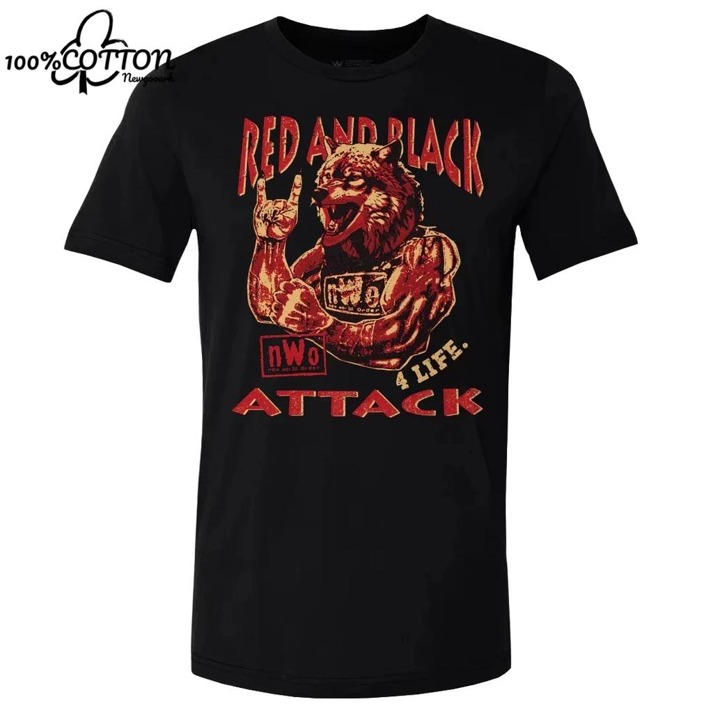 LE Рестлер Черная Ретро Графическая Футболка nWo для Мужчин Женщин Унисекс Мужская Футболка Повседневная Хлопковая С Коротким Рукавом Топы Футболки Одежда