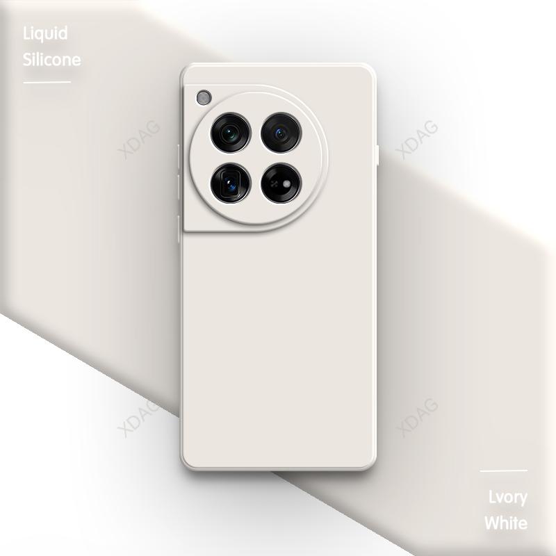 Оригинальный мягкий чехол для телефона OnePlus 12 12R 5G Funda Квадратный Ударопрочный Жидкий силикон Защита камеры Высокое качество Задняя крышка