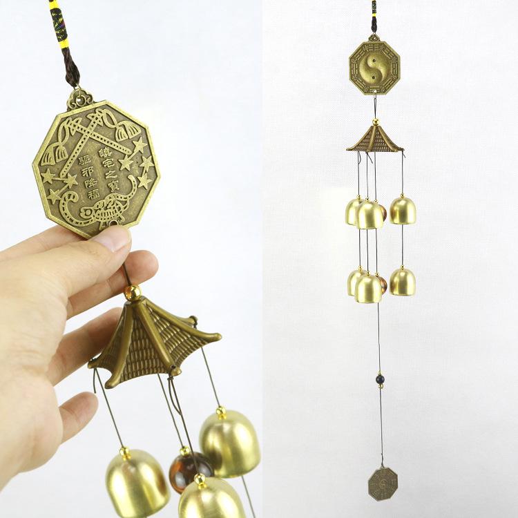 Старинные китайские литые ветряные колокольчики: Подвеска-колокольчик из меди для домашнего декора и подарков
