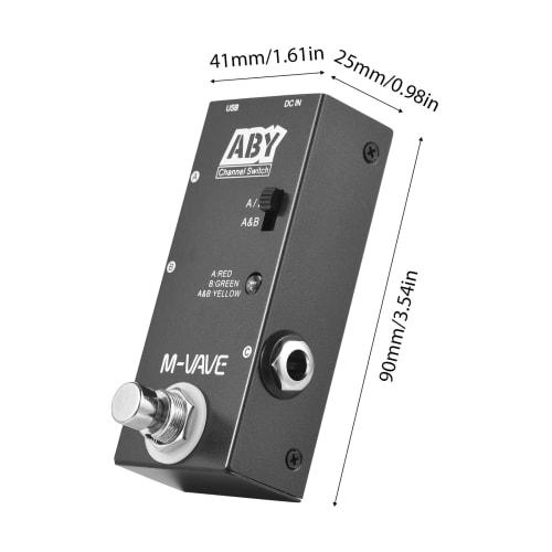 Duangu ABY Line Selector AB Switch Mini Guitar Effect Pedal True Bypass Guitar Bass Pedal AB Box - ABY Channel Switch, Mini Guitar Effect Pedal