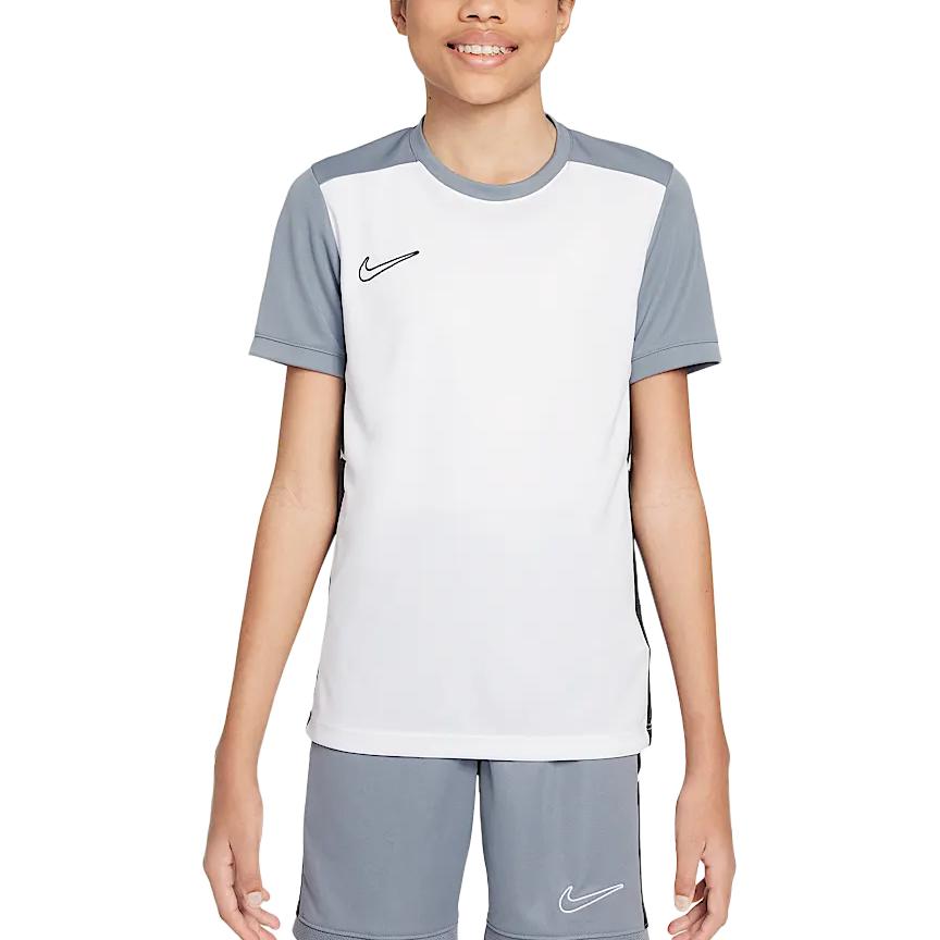 Nike Футболка Dri Fit Белый/Угольно-черный/Прохладный серый/Угольно-черный Подростковая HJ3716-101