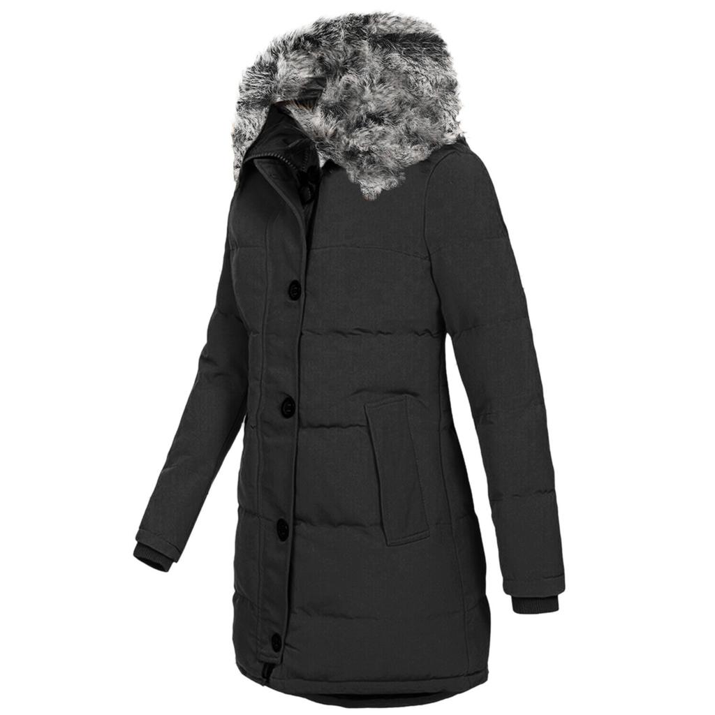 Женская модная повседневная однотонная утолщенная теплая пуховая куртка с длинными рукавами и карманами, топ