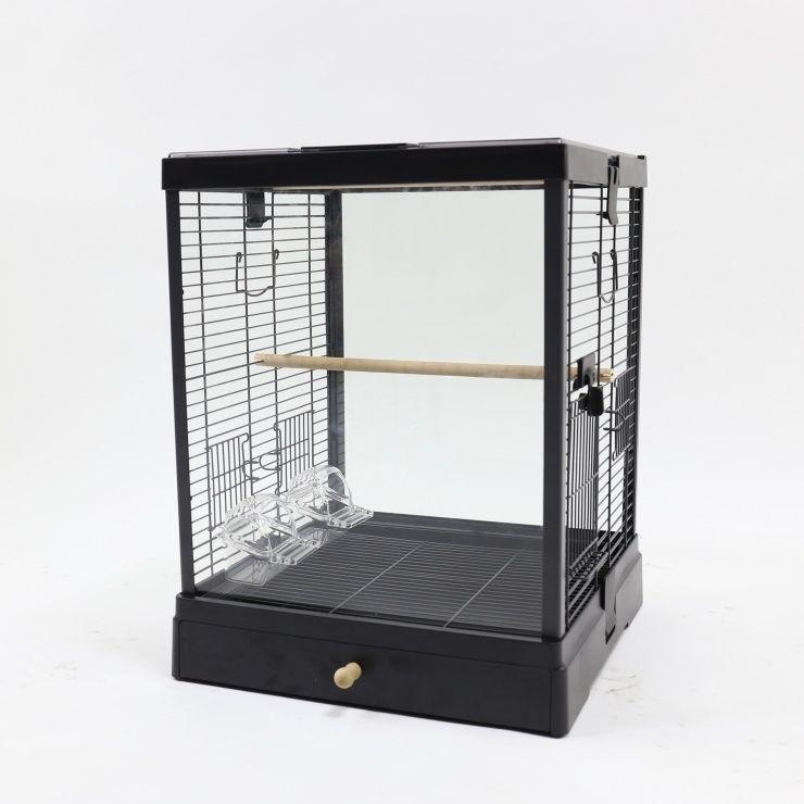 Dayang B6001/B4001 Клетка-вольер из закаленного стекла с двойными дверцами для волнистых попугайчиков