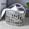 Laundry Basket with Ergonomic Handle Large Capacity Foldable Design Clothes Hamper Ventilated Multifunctional Storage Basket