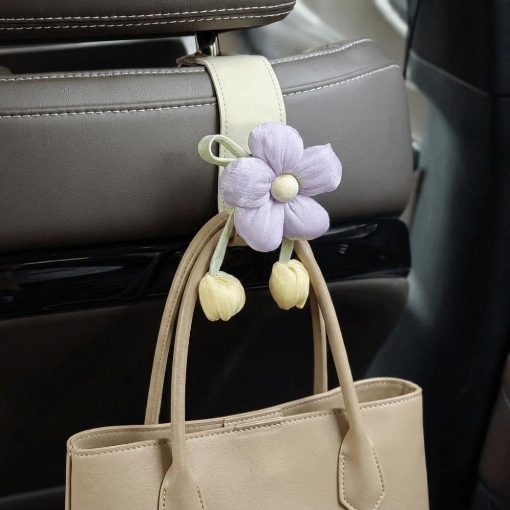 Leather Car Back Seat Hooks Portable Automotive Storage Hanger Car Hanging Hook Family Car