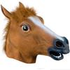 Adult Brown Horse Head Mask Halloween Party Animal Costume Novelty Fancy Prop