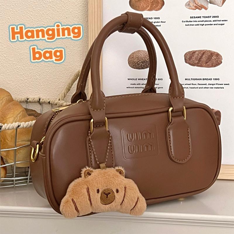 Bread Capybara Plush Toy Keychain Cartoon Capibara Soft Stuffed Doll Pendant Car Key Ring Backpack Bag Decor Kid Gift